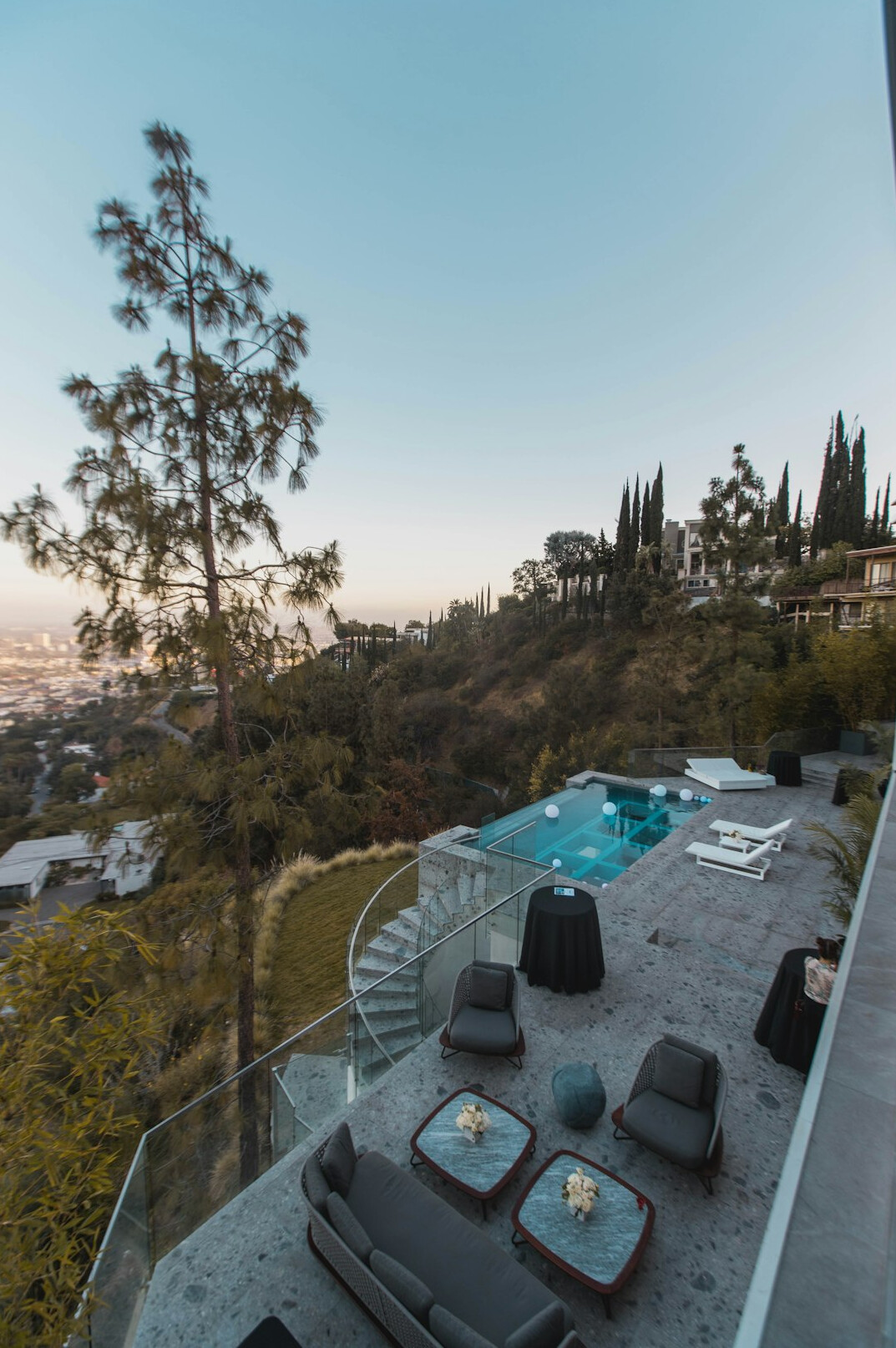 luxury hollywood mansion exterior