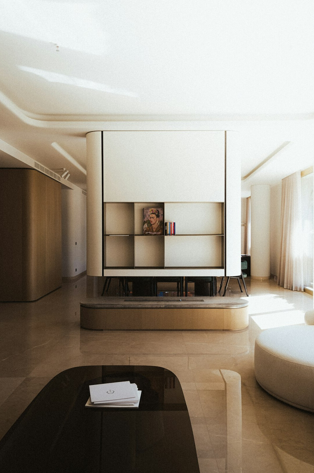 luxury villa living room with modern furniture