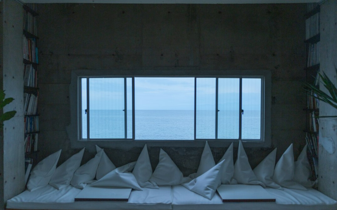 luxury bedroom with ocean view